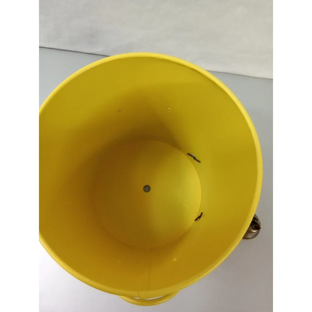 Yellow‎ Character Metal Hanging Bird Feeder Planter with Bell Legs and Tray